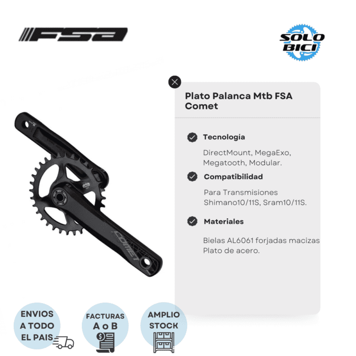 Plato Palanca De Mtb Fsa Comet - Imagen 2