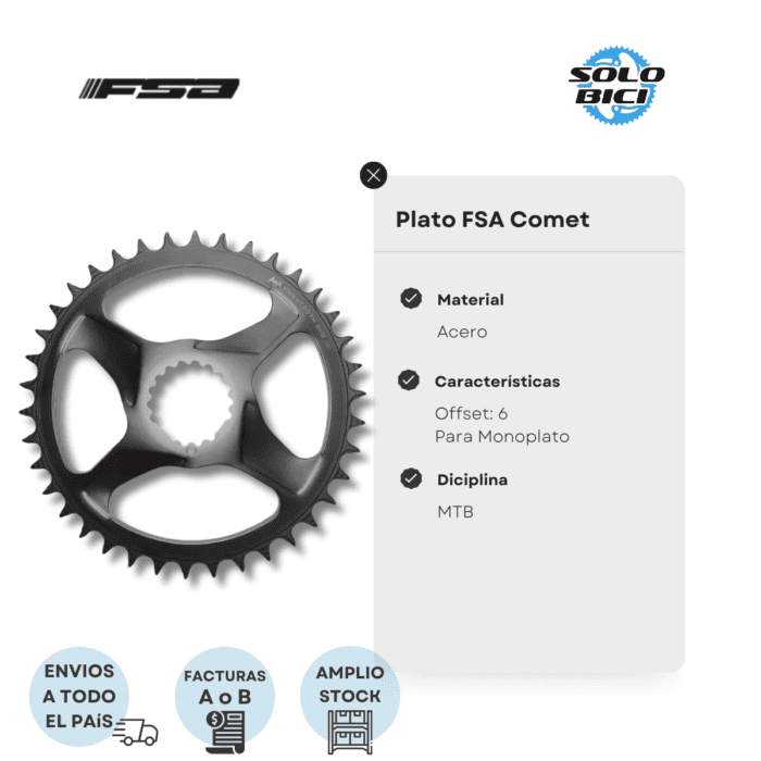 Plato Redondo De Mtb Fsa Comet Direct Mount - Imagen 3