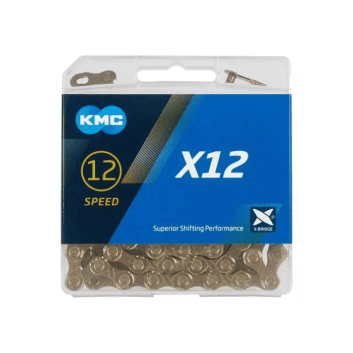 Cadena Kmc Dorada 12 Velocidades 126 Eslabones