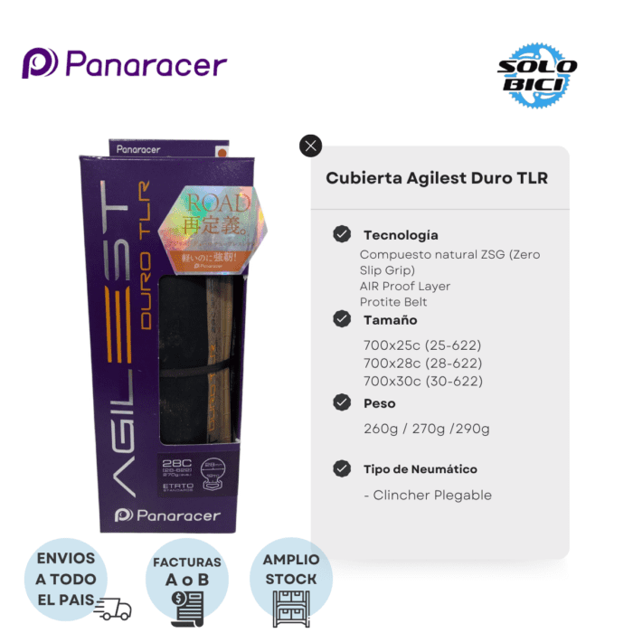 Clincher Ruta Panaracer Agilest Duro Tlr - Imagen 5