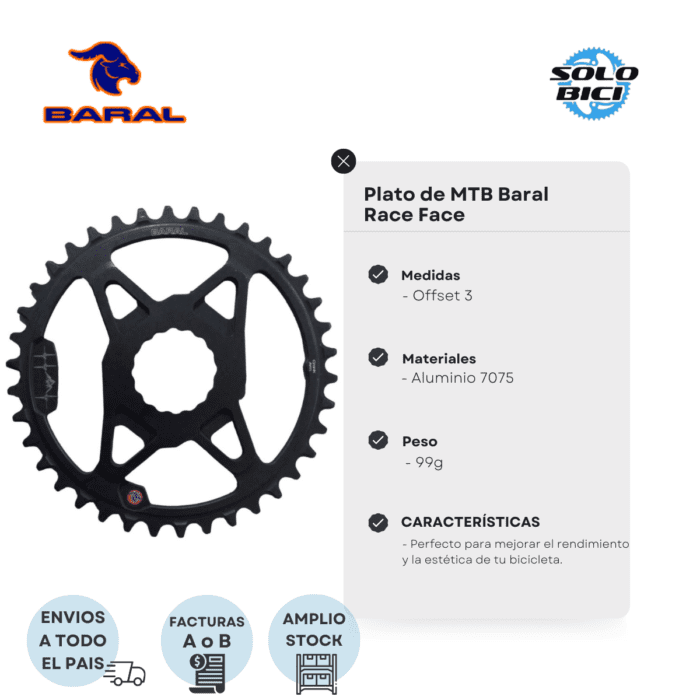 Plato De Mtb Baral Direct Mount Race Face - Imagen 2