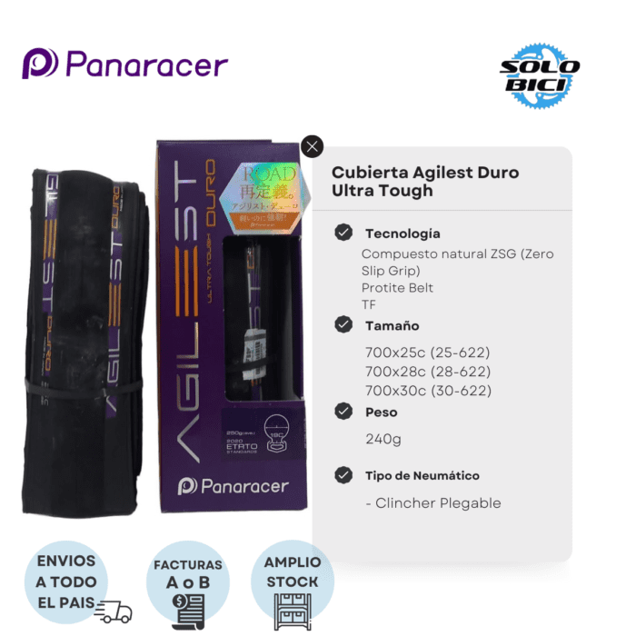 Clincher Ruta Panaracer Agilest Duro Ultra Tough - Imagen 3