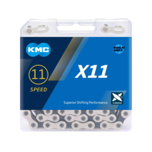 Cadena De Bicicleta Kmc X11 Silver / Black 122 Eslabones
