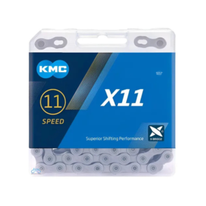 Cadena De Bicicleta Kmc X11 Silver 11 Velocidades 118 Links