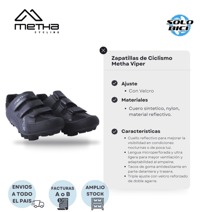 Zapatillas De Ciclismo Metha Viper - Imagen 3