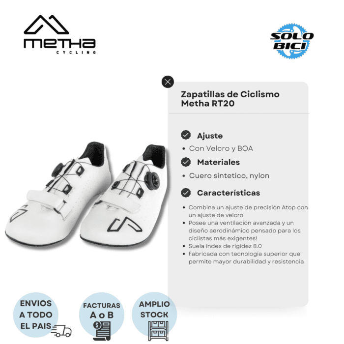 Zapatillas Ciclismo Metha Ruta Rt20 - Imagen 2