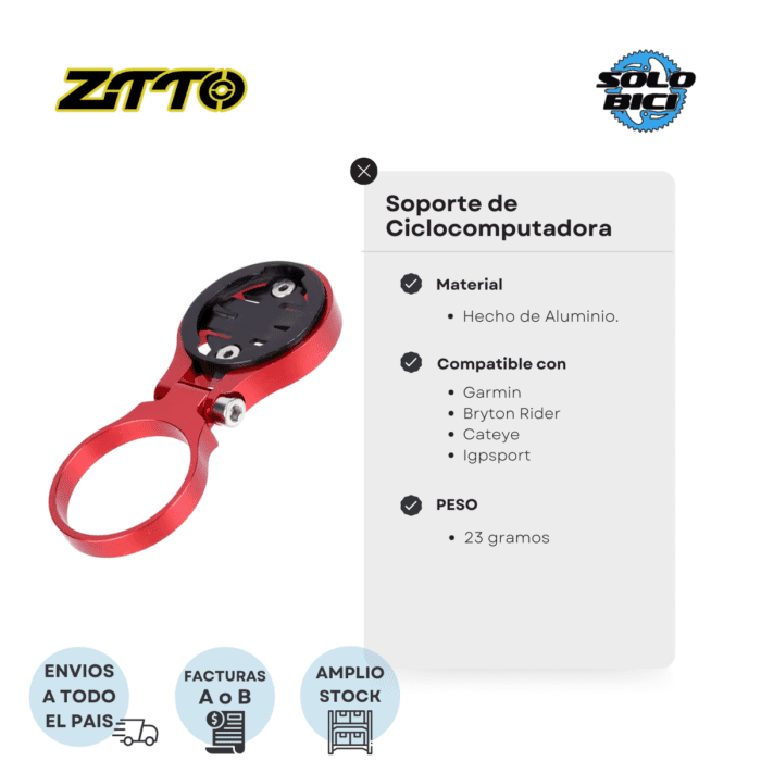 Soporte Ciclocomputadora Ztto - Imagen 7
