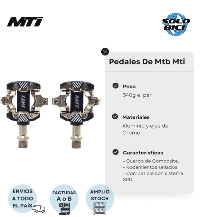 Pedales De Mtb Mti Composite - Imagen 2