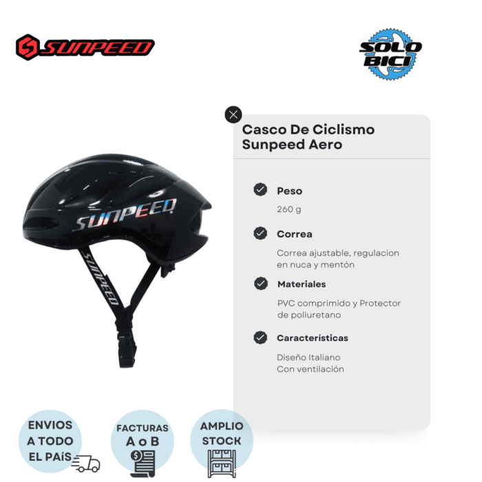 Casco De Ciclismo Sunpeed Aero Ts-42 - Imagen 4