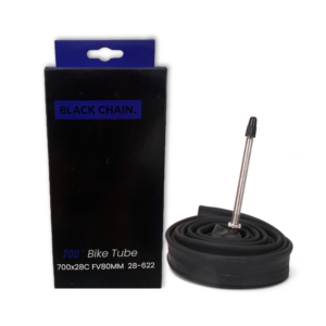 Camara De Bicicleta De Ruta Black Chain 700x28c Presta 80mm