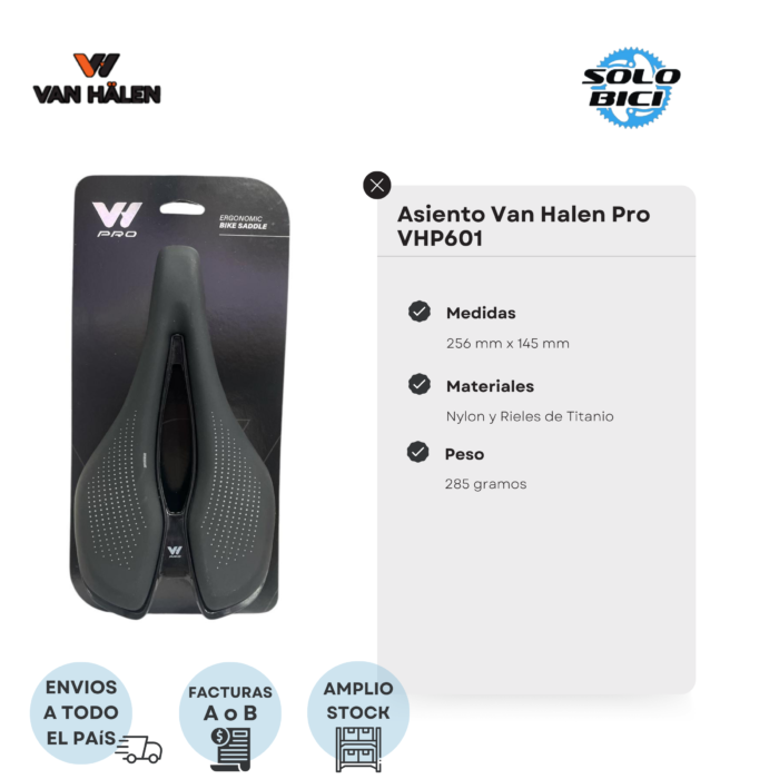 Asiento Van Halen Pro Vhp601 Supersensor Titanio - Imagen 4