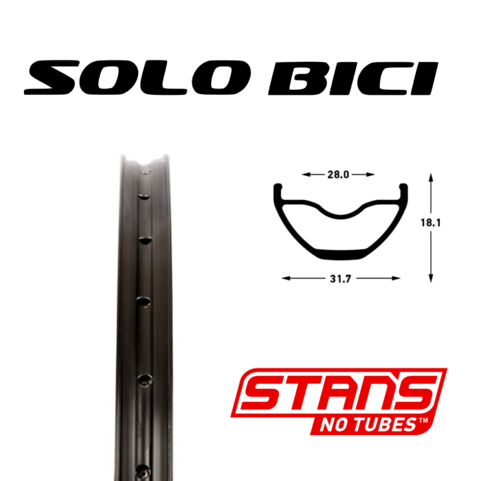 Llanta De Bicicleta 29 Notubes S2 Arch 32 Agujeros - Imagen 2