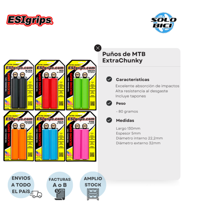 Puños De Mtb Esigrips Extra Chunky 130mm 80g - Imagen 7