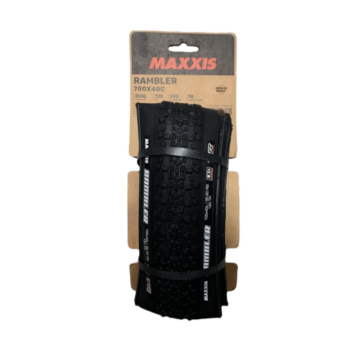 Cubierta De Gravel Maxxis Rambler Exo Tr 120TPI - Negra - Imagen 3
