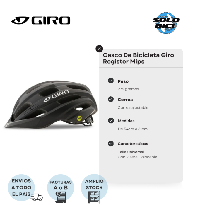 Casco De Bicicleta Giro Register Mips - Imagen 3