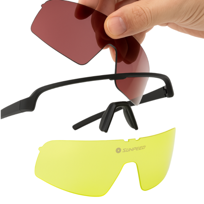 Gafas De Ciclismo Sunpeed Shield Lente Intercambiables - Imagen 2