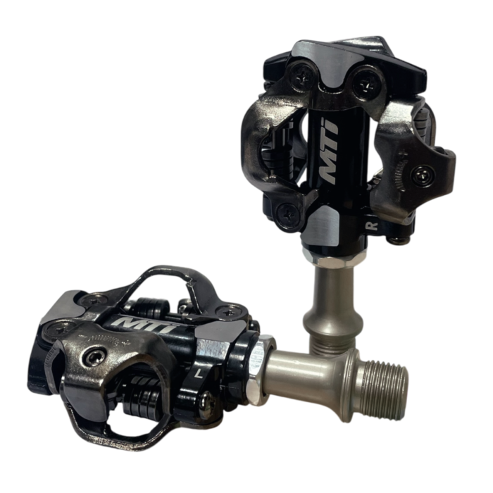 Pedales De Mtb Mti Gris Compatibles Shimano C/calas - Imagen 2