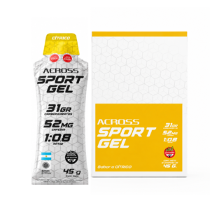 Across Sport Gel Cafeína Carbohidratos 45g - Cítrico - 12u